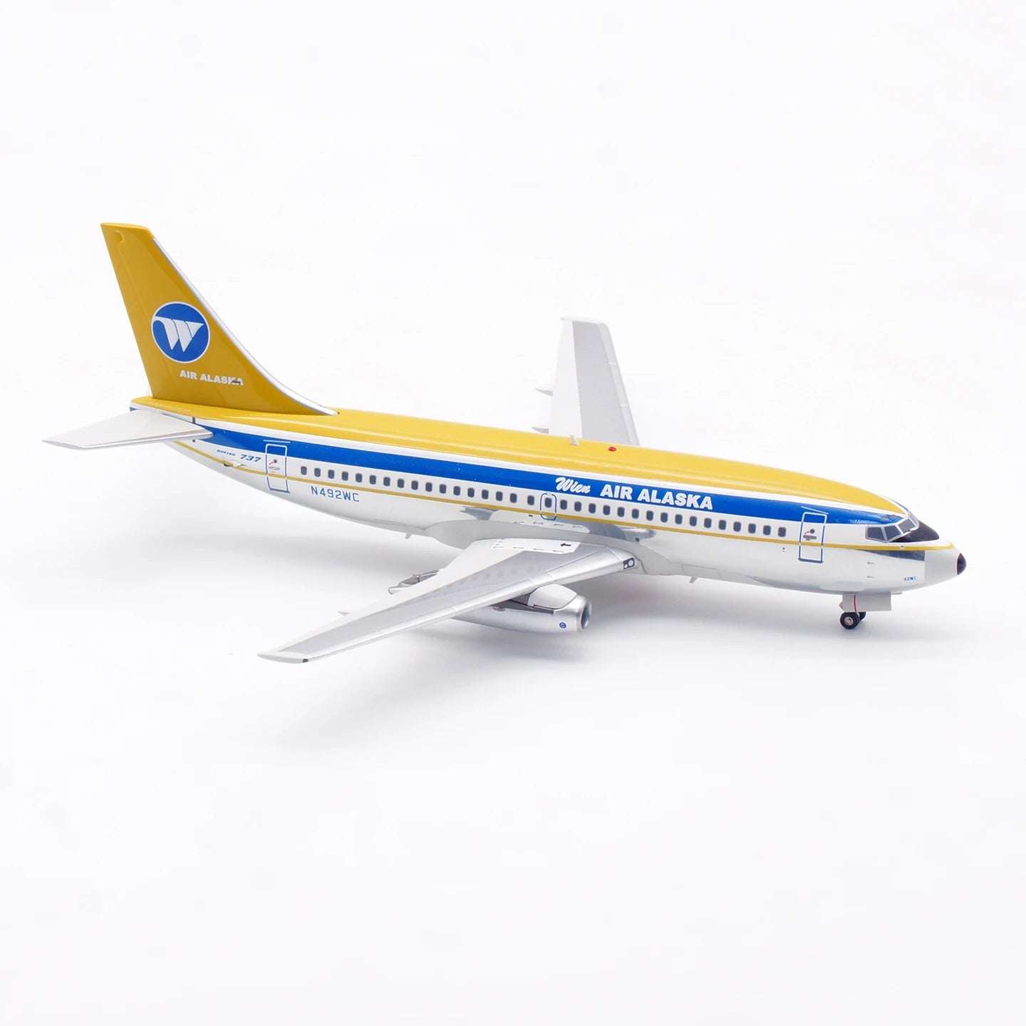 IF732WC1124P Alloy Collectible Plane Gift INFLIGHT 1:200 Wien Air Alaska Boeing B737-200 Diecast Aircraft Jet Model N492WC