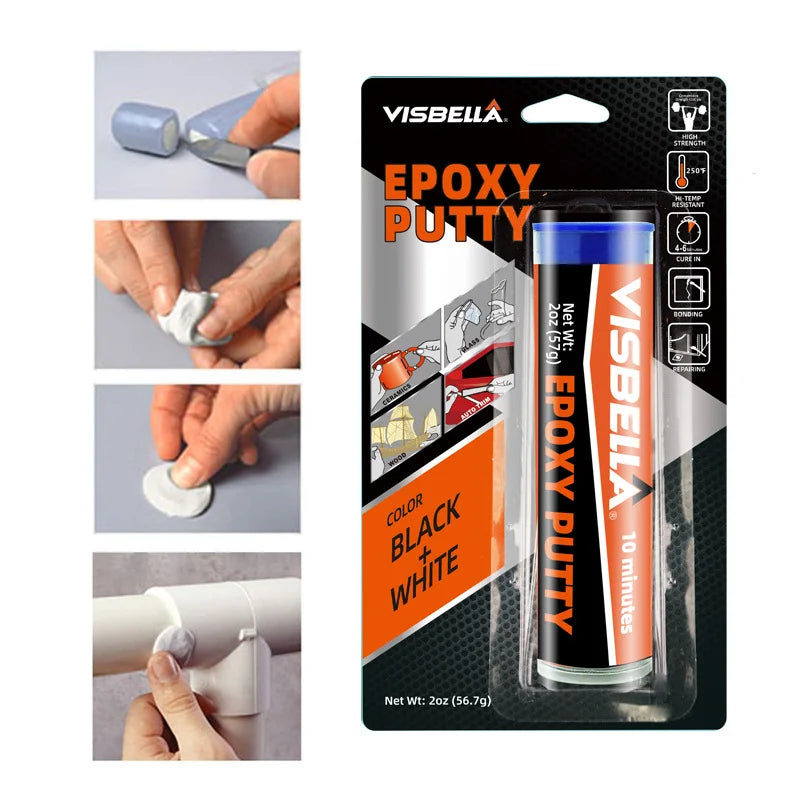 Epoxy Putty  Two-component Sealant, Leak Repair for Kitchen Bathroom, Adhesive for Hardware & Tool Fixing