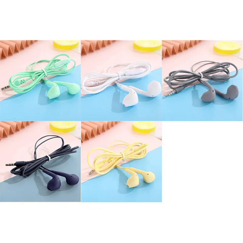 U19 Wired Earbuds 3.5mm Jack Earphones with Mic for iPhone Android Phone Tablet Mini Headphone Sport Headset