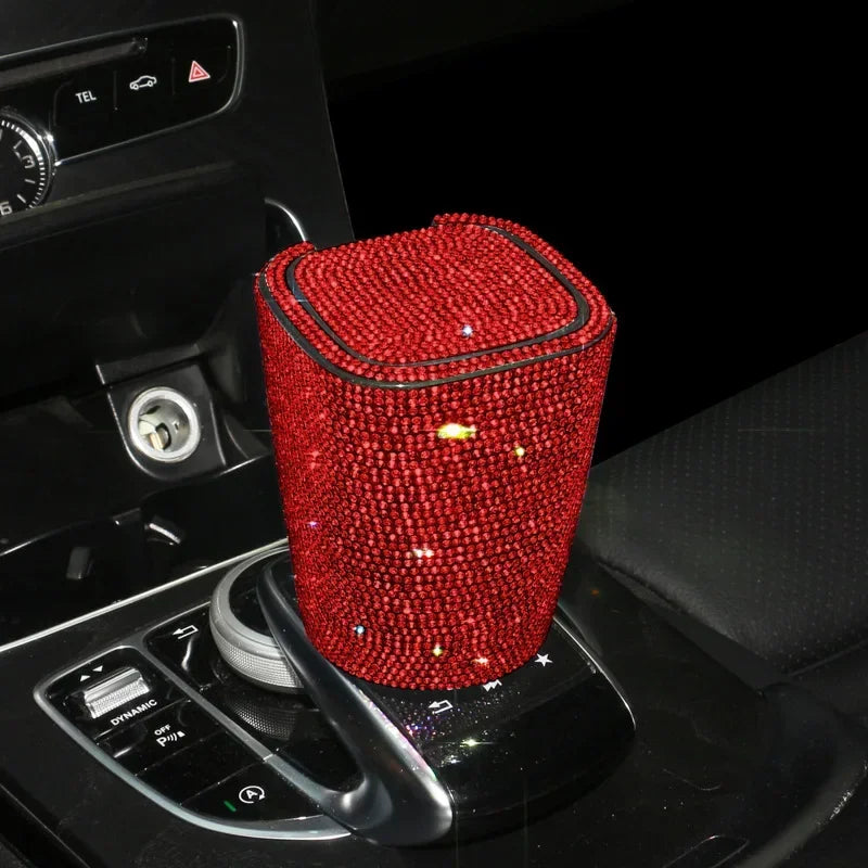 Smokeless Car Ashtray Flame Retardant Auto Parts Car Portable Belt Mini Car Trash Can For Car Cup Holder Home Office And Travel