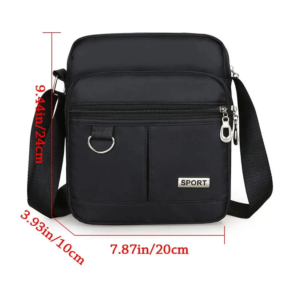 High-capacity Ladies Multi Pocket Nylon Crossbody Bag Cross Body Shoulder Bag Messenger Bag Oxford Flap Handbags