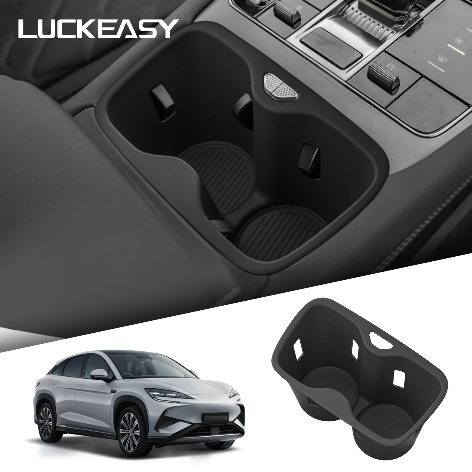 for BYD Sealion 07 EV 2024-2025 Car Water Cup Holder Central Control Drinks Holder Storage Tray Accessories Fit Right Rudder