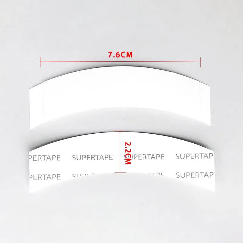 36 Strips Super Tape C-Contour Ultra Hold Double-Sided Adhesive Tape Waterproof Strong Hair System Tape for Toupee Wig
