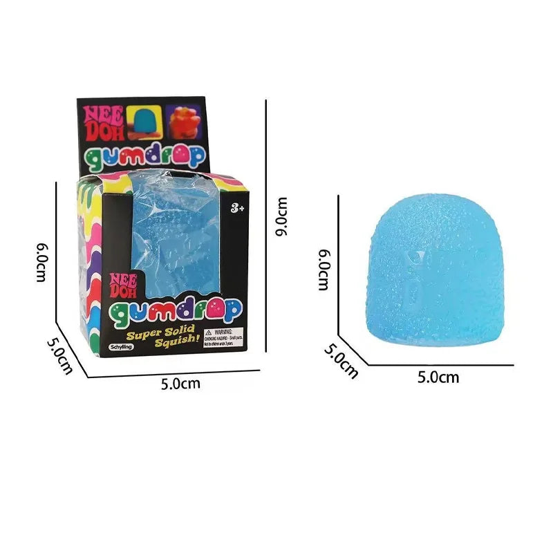 NeeDoh candy-colored stress-reducing squeeze ball toy, soft and slow-rebound adult stress-relieving squeeze ball toy