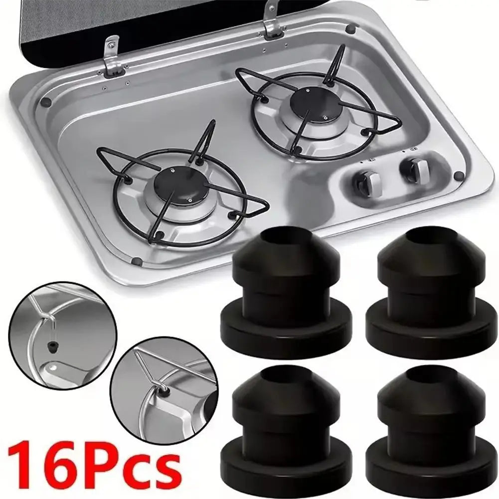 16Pcs Pan Hob Support Grommet Sleeve Rubber Seal Camper Motorhome Kitchen Accessories 44990000122 For Smev Dometic
