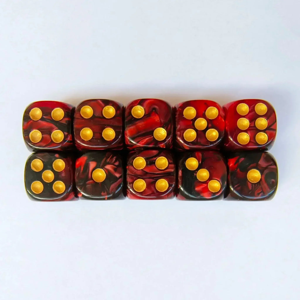 10pcs of 16MM Dual Color COC Dice Acrylic Digital Dice Dnd TRPG Cthulhu Running Team Board Game Dices Entertainment Dnd Dice Set