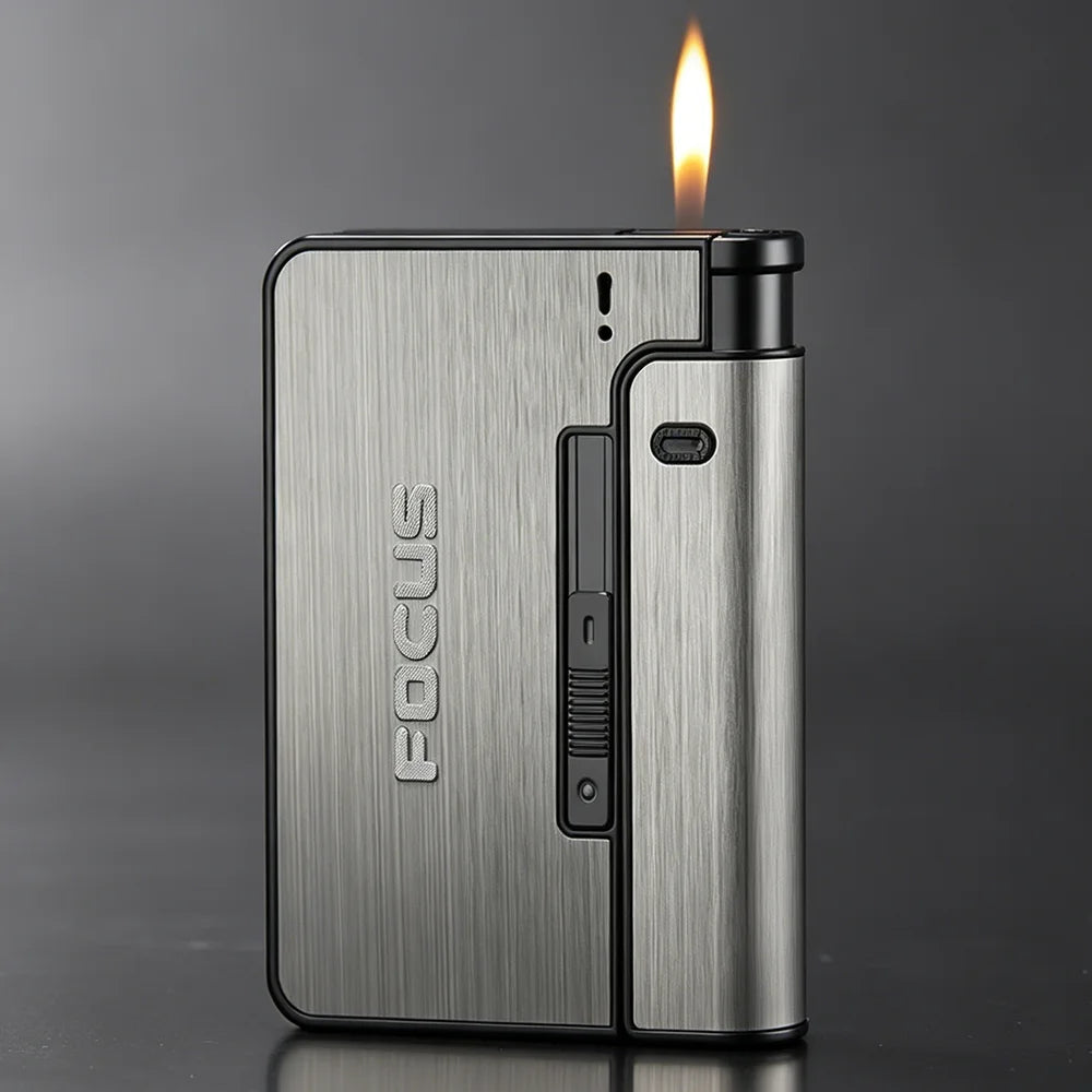 Automatic Cigarette Case Metal Cigarette Boxes 10pcs Cigarette Capacity
