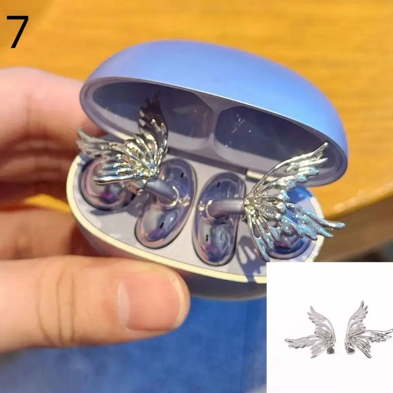 (.) 1Pair DIY Headphone Diameter Buckle Zircon Decorative Headphone Decoration Clip Removable Easy To Install Earbud Accessories