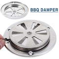 BBQ Grill Smoker Exhaust Vent Stove Air Vent Damper BBQ Grill Smoker Exhaust Vent Air Vent Grille Outdoor Barbecue Tool Parts