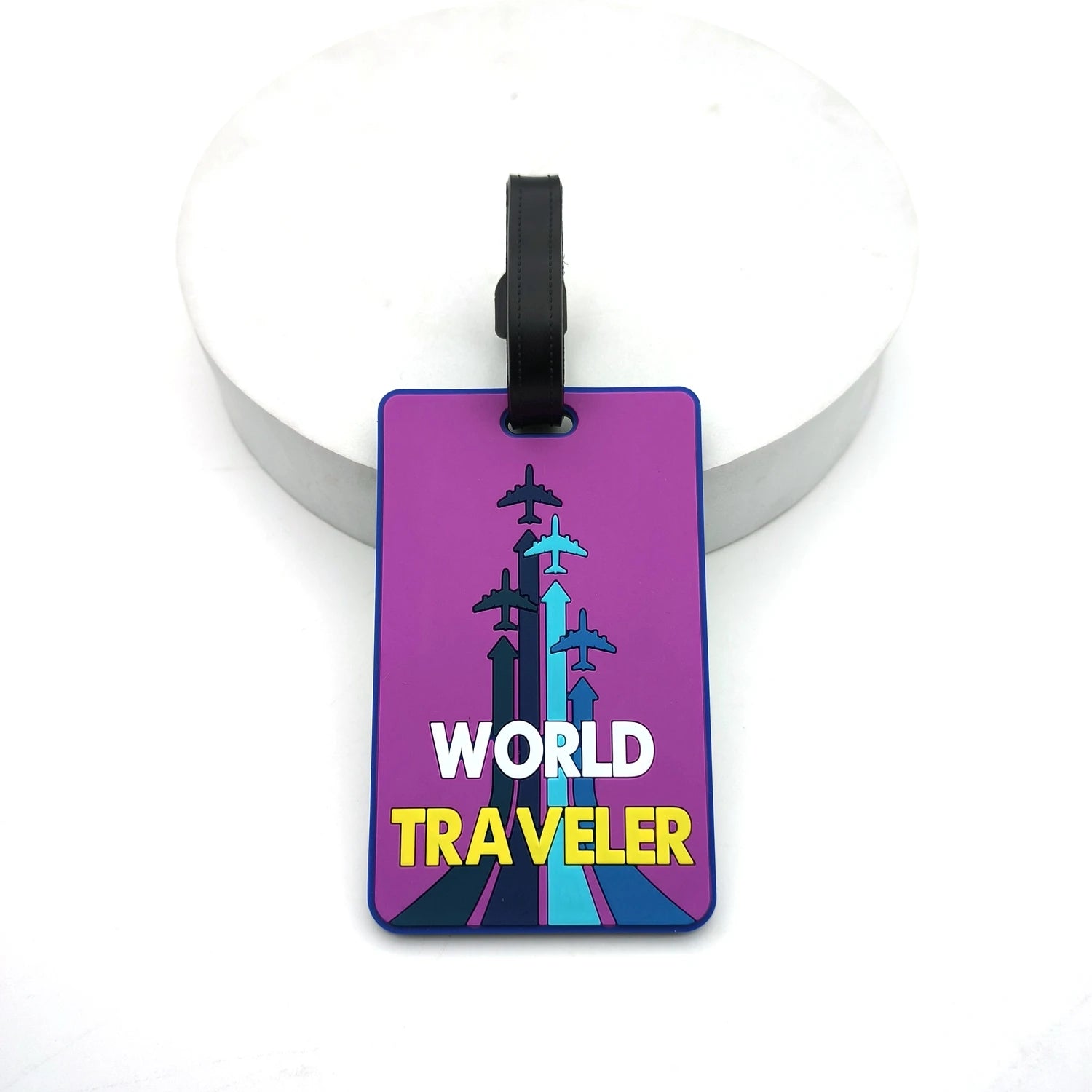1PCS Creative Aircraft Baggage Tag Cute Travel Accessories Luggage Tag Silica Gel Suitcase ID Addres Holder Boarding Tag