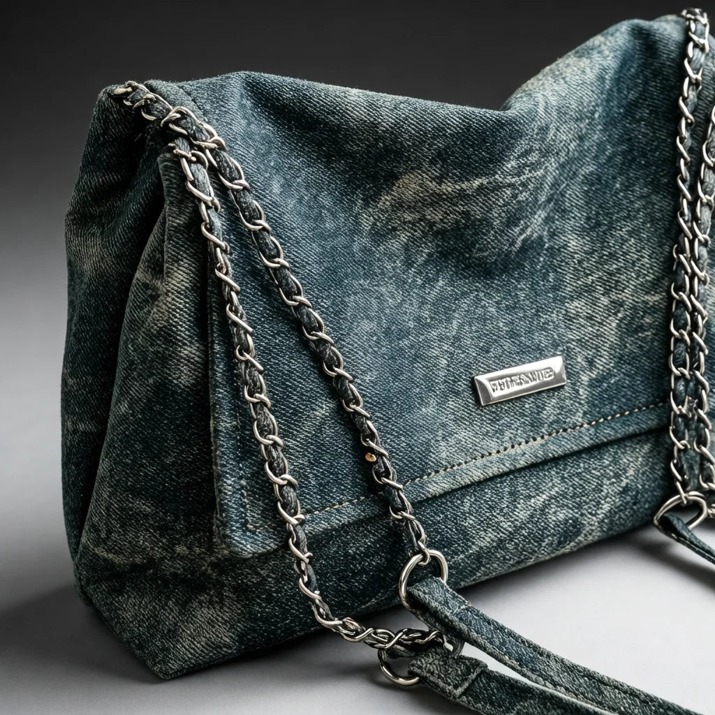 2025 Winter LEFTSIDE Vintage Chain Leather Handbags Women Simple Tote Bag Casual Travel Crossbody Shoulder Bag