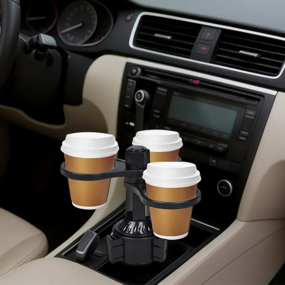360° Rotating Car Cup Holder Expander Adjustable For Car Interior Water Cup Coffee Beverage Bottle Rack Support  Accessories