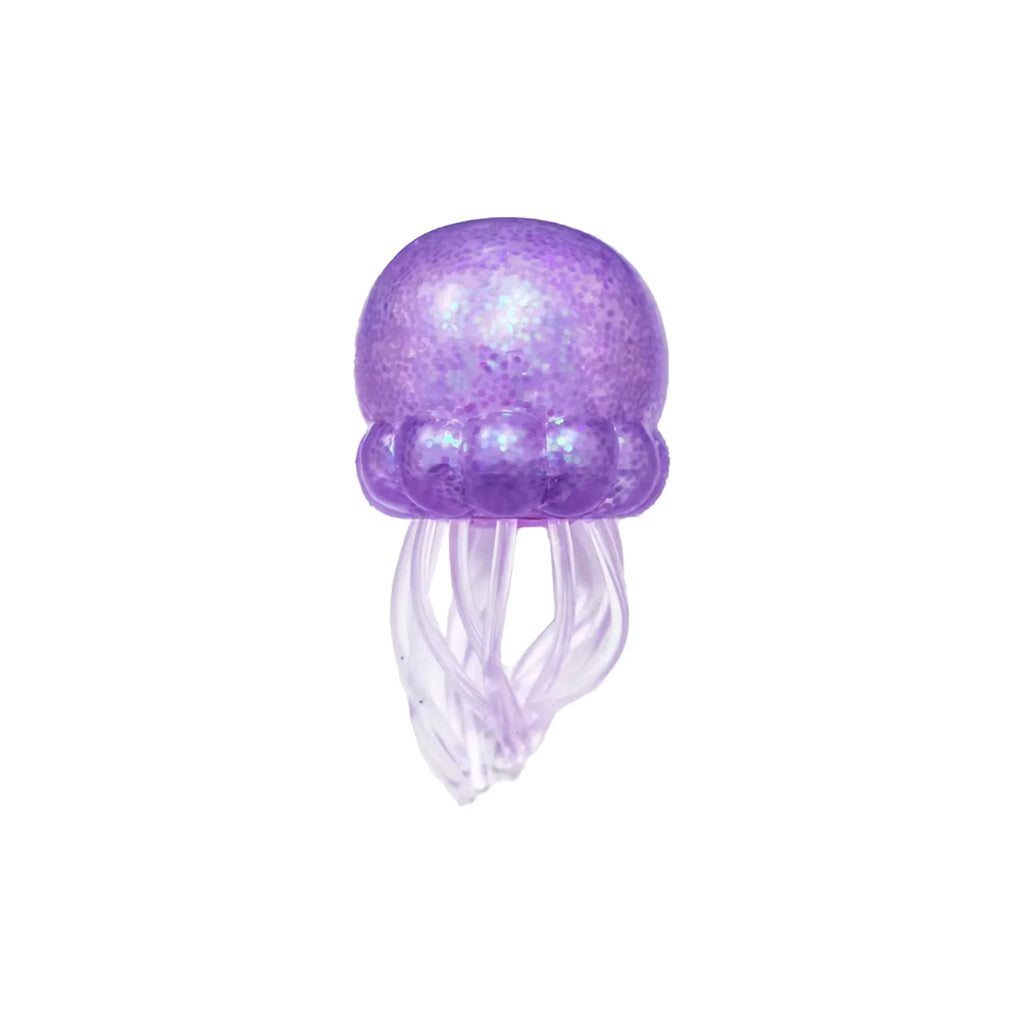 Glitter Octopus Squishy Toy Soft Stress Relief Fidget Toy Squeeze Jellyfish Squishy Compression Decompression Toy for Kid Adults