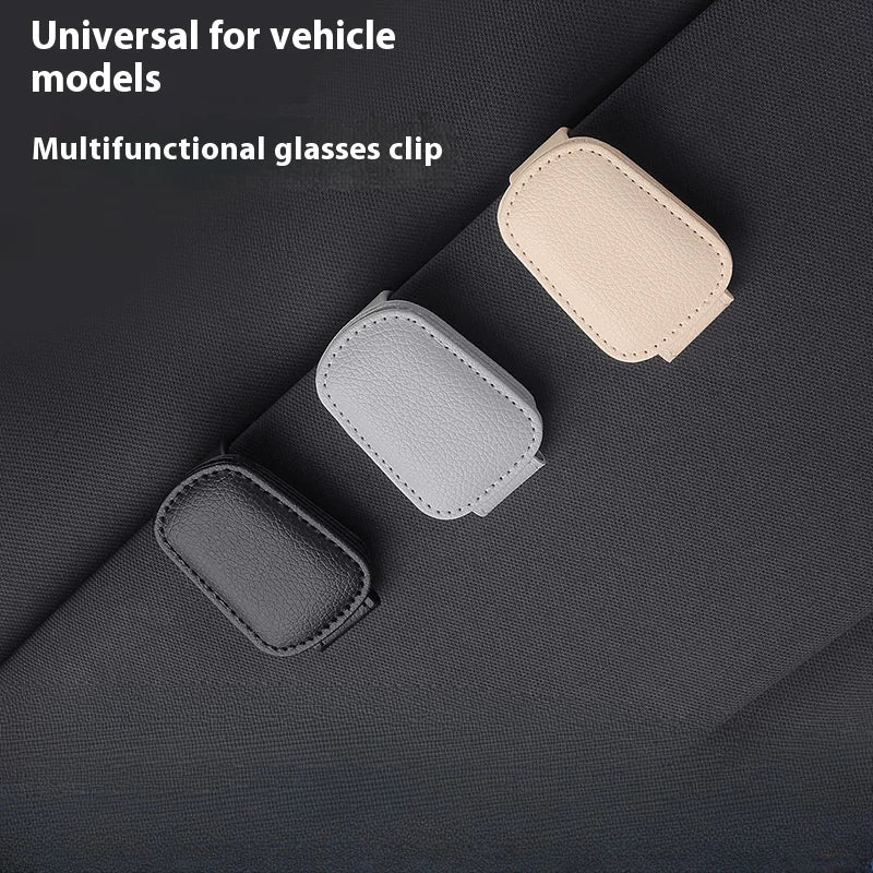 1/2 Pcs Universal Car Sunglasses Clip Card Ticket Holder Stand Fastener Pen Case Eyeglasses Sun Visor Car Accessories