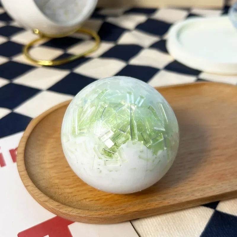 Crispy Handmade Ball Squishy Slow Rising Crushed Ice Handmade Ball | Stress Relief Sensory Fidget Toy for Anxiety ADHD Autism