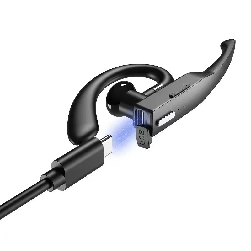 YYK-525 Wireless Bluetooth Headset Business Ear-mounted Bluetooth-compatible V5.1 Hands-free Call Noise Reduction Headphones