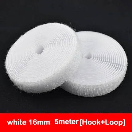 5Meters/Lot 16-100mm Black White Non-Adhesive Fastener Tape Hook and Loop Tape No Glue DIY Sewing Accessories Magic tape