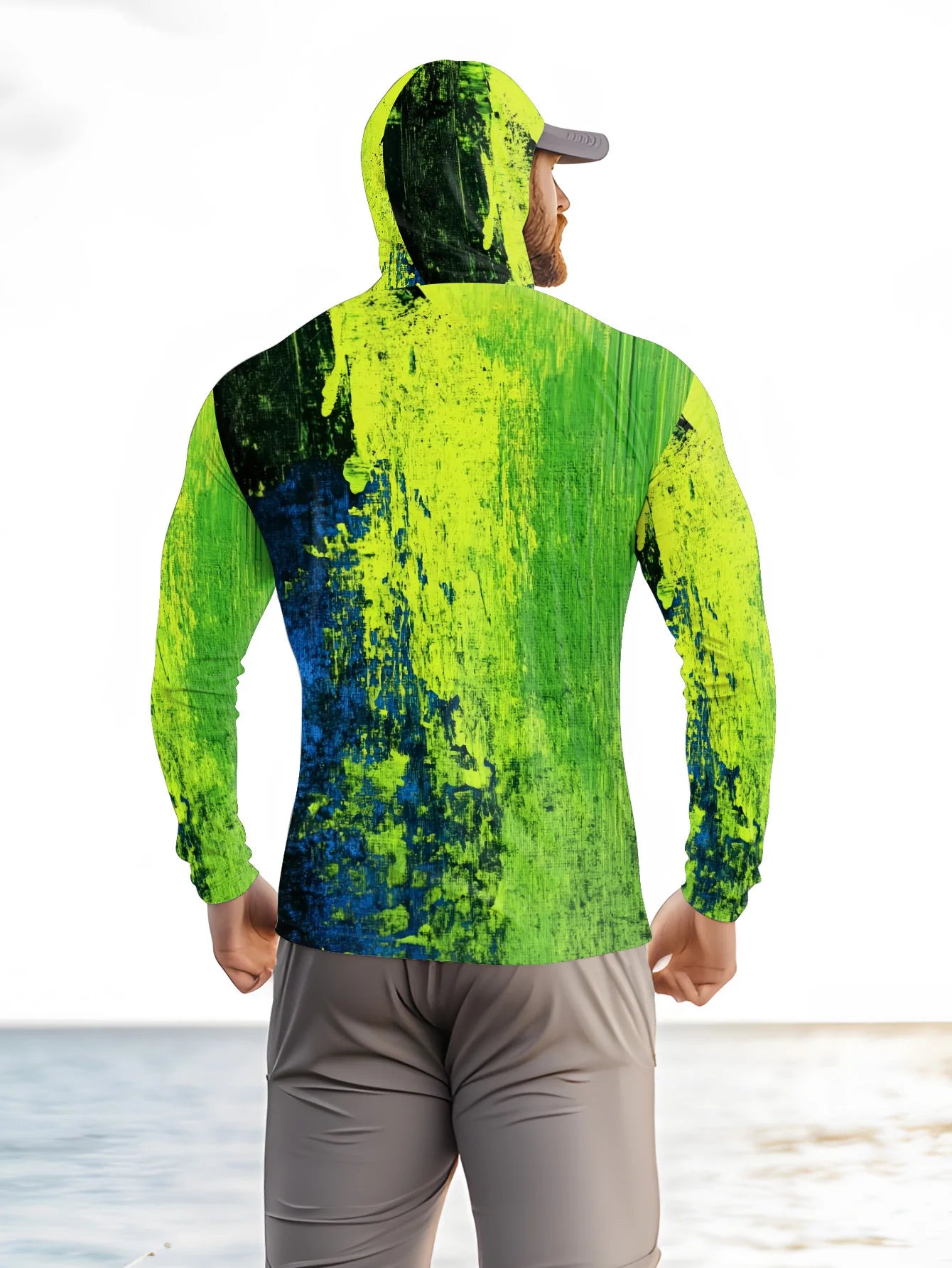 Fishing Hoodie Men Long Sleeve Quick Dry Breathable Clothing Uv Protection Outdoor Fishing T-shirt fishing clothes