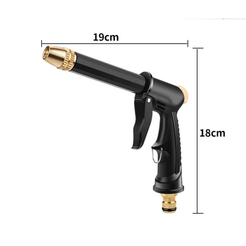 1pc Portable High-Pressure Water Hose Nozzle - Adjustable Spray for Garden, Car Washing & Pet Cleaning Tools
