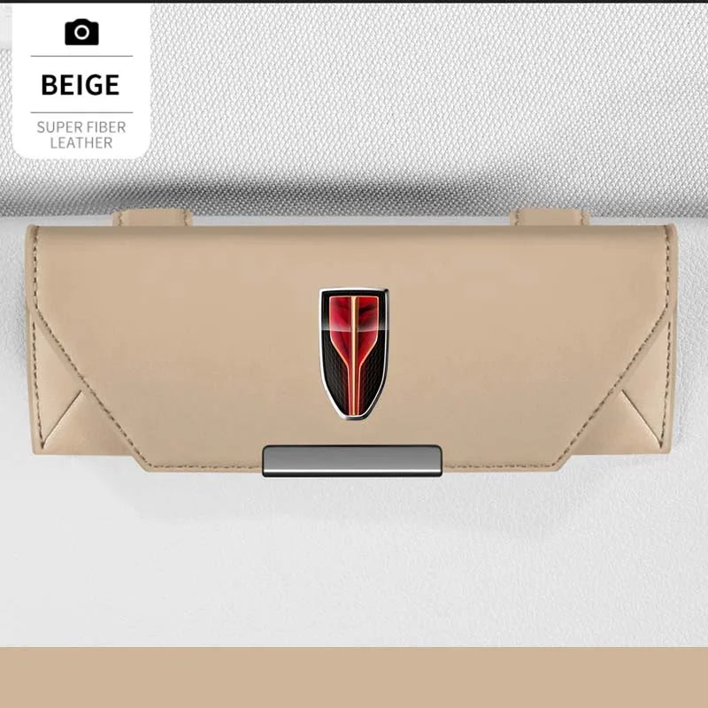 For Hongqi Hs5 Eqm5 Ousado Ehs7 Hs5 H5 H9 Hs5 E-Hs9 E-Qm5 Accessories Car Visor Sunglasses Glasses Holder Glasses Case Clip Box