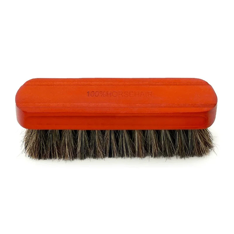 Genuine Horsehair Wooden Brush Car Detailing Polishing Buffing Brush Seat Handle Dashboard Roof Cleaning Premium Car Wash Brush