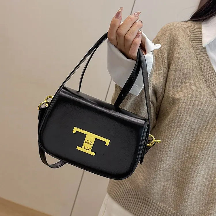 Elegant Leather Classic Designer Paris Diaper Bags Women'S Stylish Casual Shoulder Bag Large Capacity Trendy