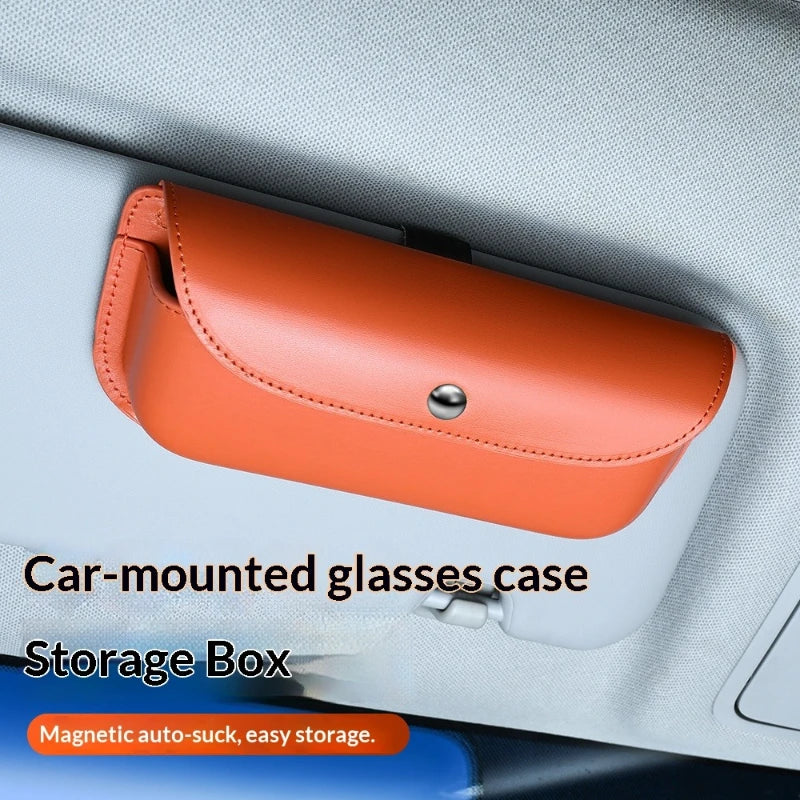 Car-mounted Glasses Holder - Car Sunshade Cover Storage Bag Holder - Car-mounted Glasses Frame Personalized Interior Hanging Box