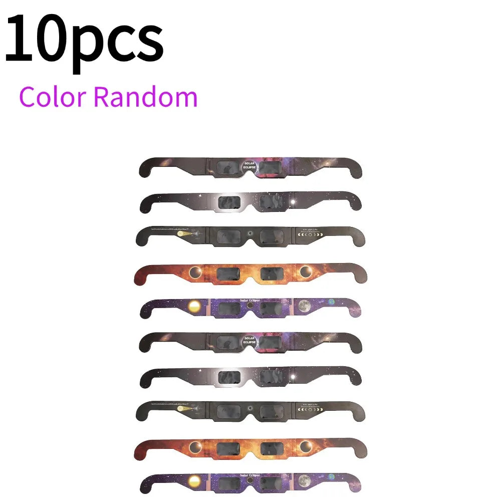 30pcs CE/ISO Certified Paper Solar Eclipse Glasses Safe For Direct Sun Viewing Observe Total Eclipses Partial Eclipse Wholesale