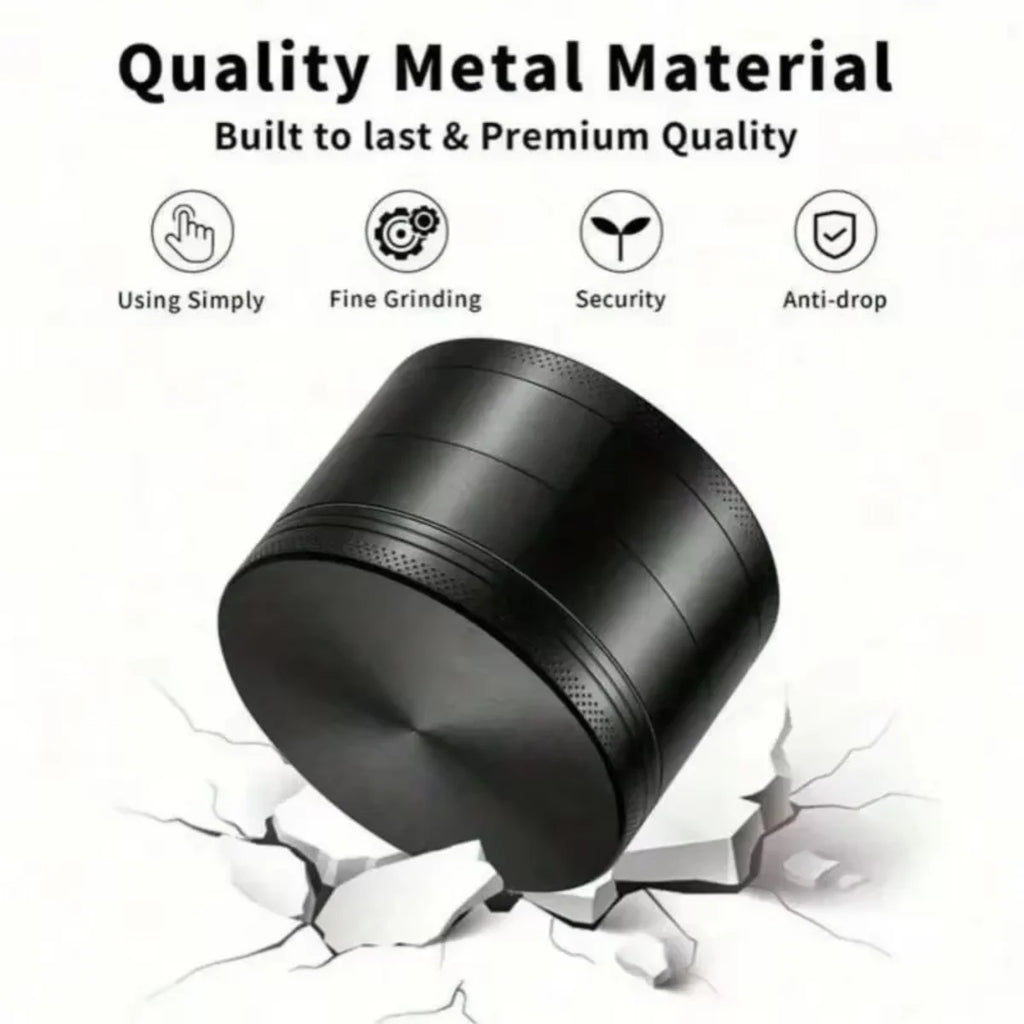 50mm Rose Herb Grinder Metal 4-Layers Manual Spice Pepper Mill Salt Power Mortar  Grass Tobacco Grinder Smoking Cigare Tool