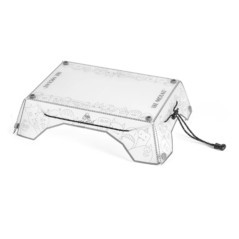 Folding Camping Table Ultralight Foldable Camping Tray Portable Small Backpacking Table Multifunctional for Camping Hiking