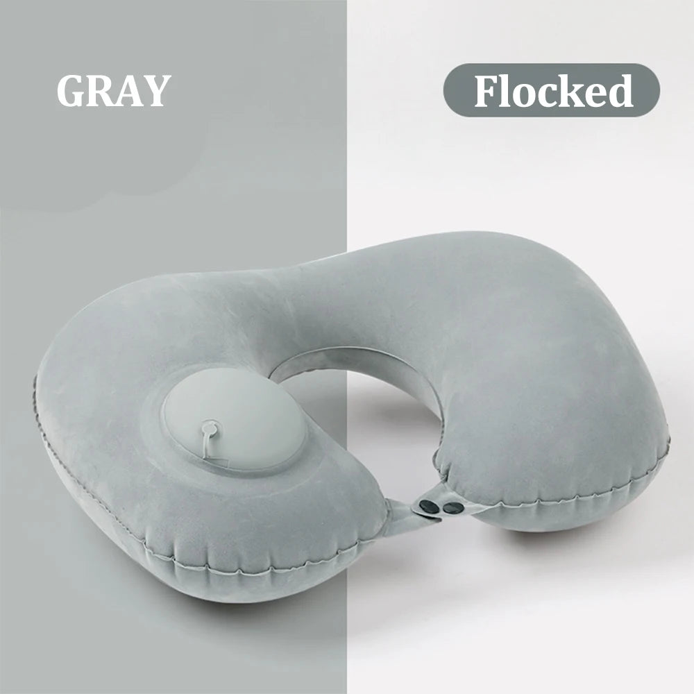 Inflatable Neck Pillow for Traveling, Blow Up Neck Pillows for Air Travel, Travel Pillows, Inflatable U-shaped Pillow