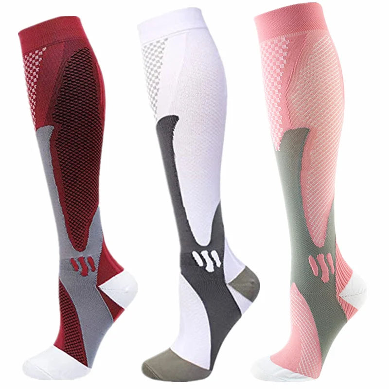 Compression Socks Running Football Sports Medical Nursing Socks for Flight Travel Pregnancy Edema Diabetes Varicose Veins Socks
