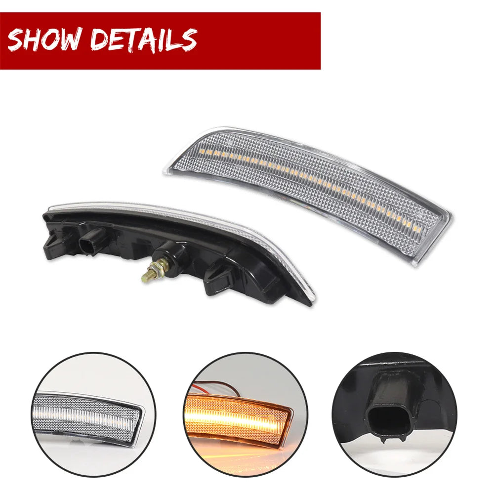 For Toyota GR86 ZN8 For Subaru BRZ ZD8 2022 2023 2024 Car LED Front Side Marker Indicator Lights Turn Signal Light Driving Light