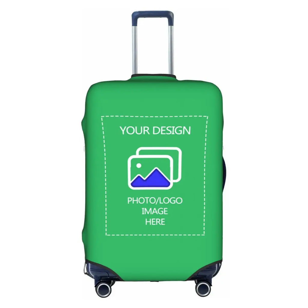 Custom Customize Logo Luggage Cover Elastic Your Design Here Travel Suitcase Protective Covers Suit For 18-32 inch