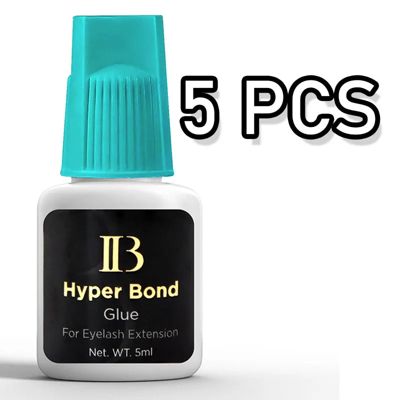 10 Bottles  IBeauty Hyper Bond Glue for Eyelash Extensions Professional 5ml Korea Cyan Cap False Lash Adhesive Makeup Tools