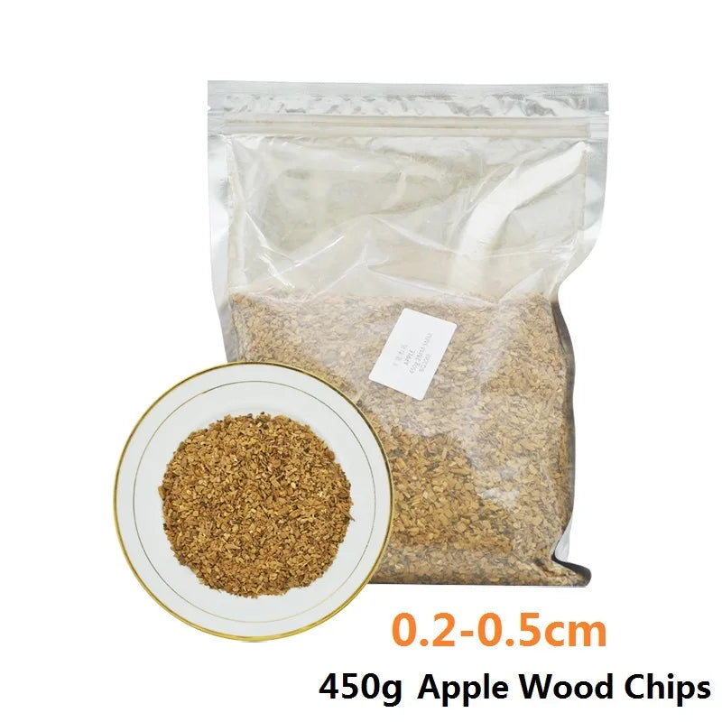 125g-450g Natural Apple Wood Pellets for Smokers Wood BBQ Pellet Barbecue Chunks Pieces Grills BBQ Bake Roast Bacon Meat Fish
