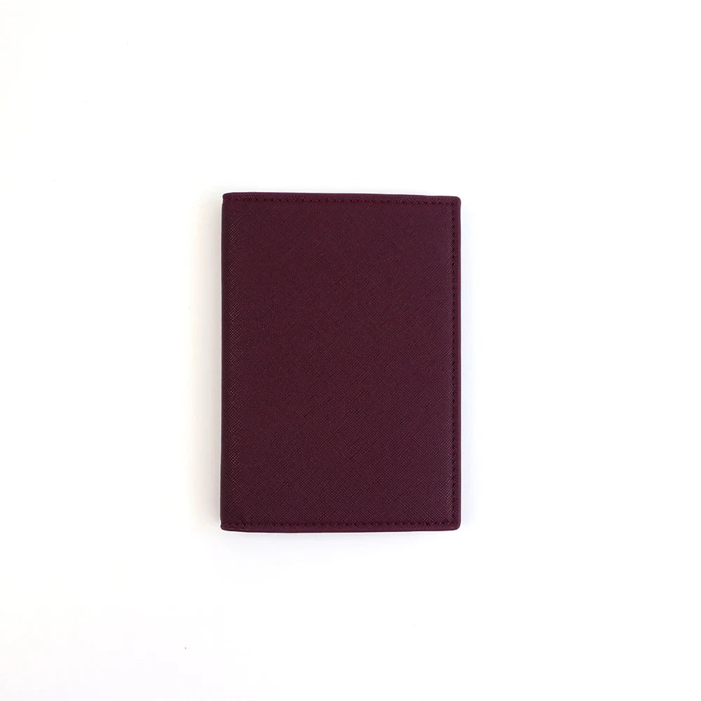 Customized letter PU leather passport holder ID protection case, loose change bank card storage bag, travel passport bag