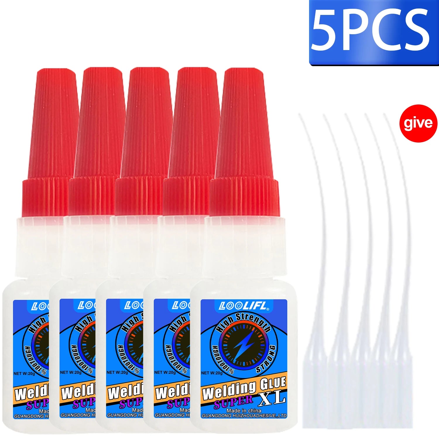 LOOLIFL50g High Strength Welding Oily Super Glue Universal Clear Non-Marking Repair Adhesive Instant Glue Strong Fast SuperGlue