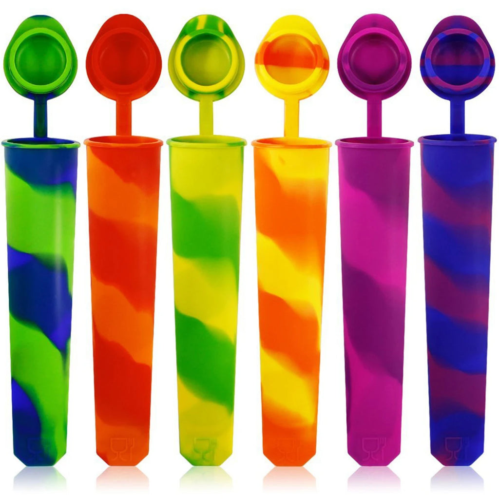 6-24pcs Popsicles Molds DIY Popsicle Maker Summer Ice Cream Yogurt Jelly Ice Pop Mold Freeze Cream Maker Kitchen Tool Accessory