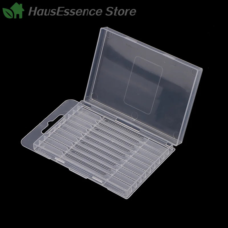 ※Plastic Twist Drill Empty Box Storage Box Toolbox Tool Accessories Woodworking Drill Bit 5/10 Hole Transparent Packaging Case