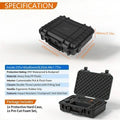 1PC Hard Carry Case Hardware Tool Box Waterproof Shockproof Pre-Cut Sponge Storage Case Camera Equipment Protective Box Organize