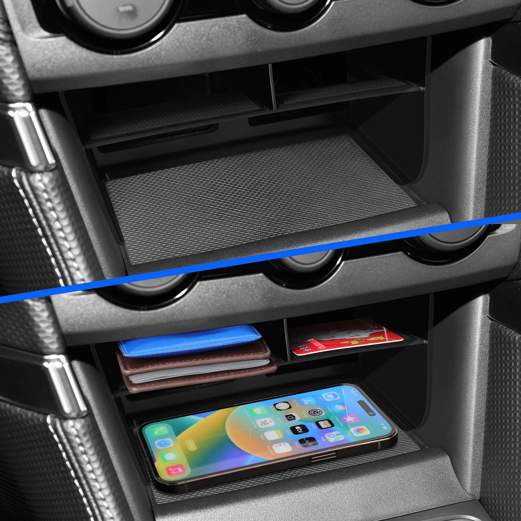 LUCKEASY for Subaru Forester 2019-2024 Car Storage Box Central Console Tidying Organizer Case Tray Auto Interior Accessories