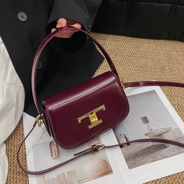 Elegant Leather Classic Designer Paris Diaper Bags Women'S Stylish Casual Shoulder Bag Large Capacity Trendy