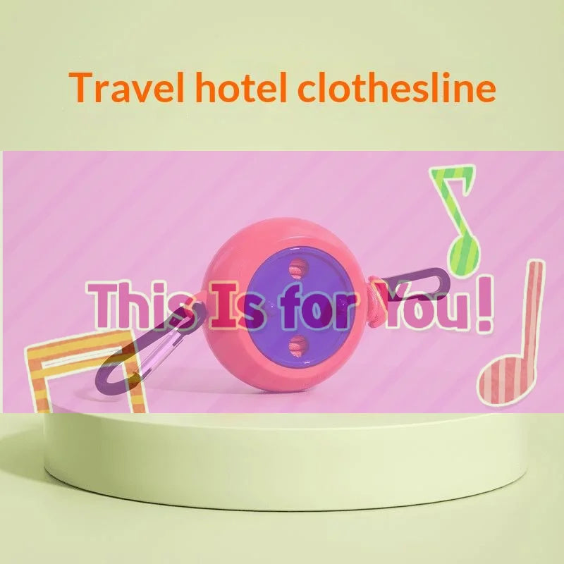1PC 8M Retractable Travel Clothesline Laundry Drying Rope Windproof Anti Slip Outdoor Clothesline For Hotel Camping Accessories