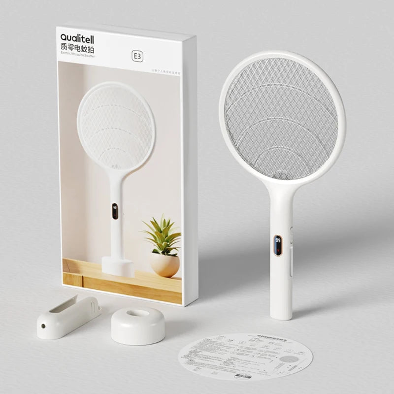 2025 Qualitell Mosquito Swatter E3 With Smart LED Power Display Killer Lamp Wall-mounted Repellent Lamp Rechargeable 2000mAh