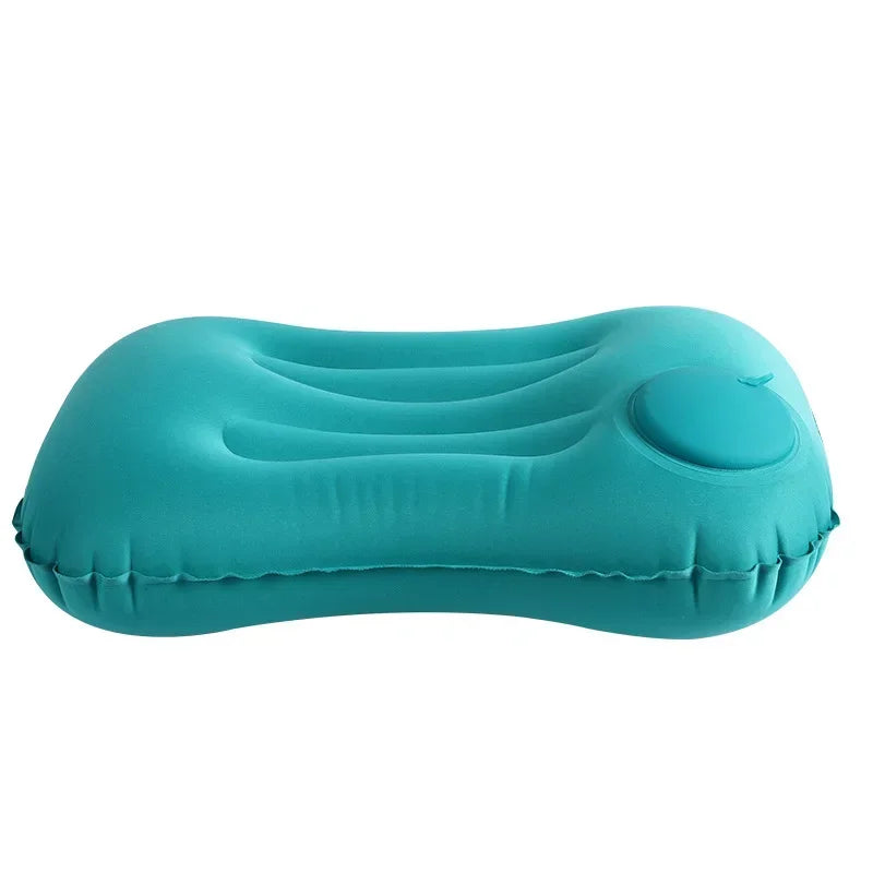 Travel Pillow Air Inflatable Airplane Car Pillows Pillow Folding Press Type Bed Pillow Neck / Waist Cushion Home Office Supplies