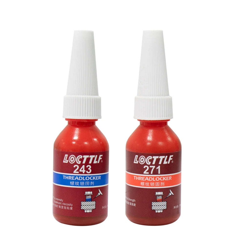 243 Blue 271 Red Thread Locking Anaerobic Adhesive 10ml, Permanent Locking, Fast Curing, Industrial Machinery Metal Fasteners