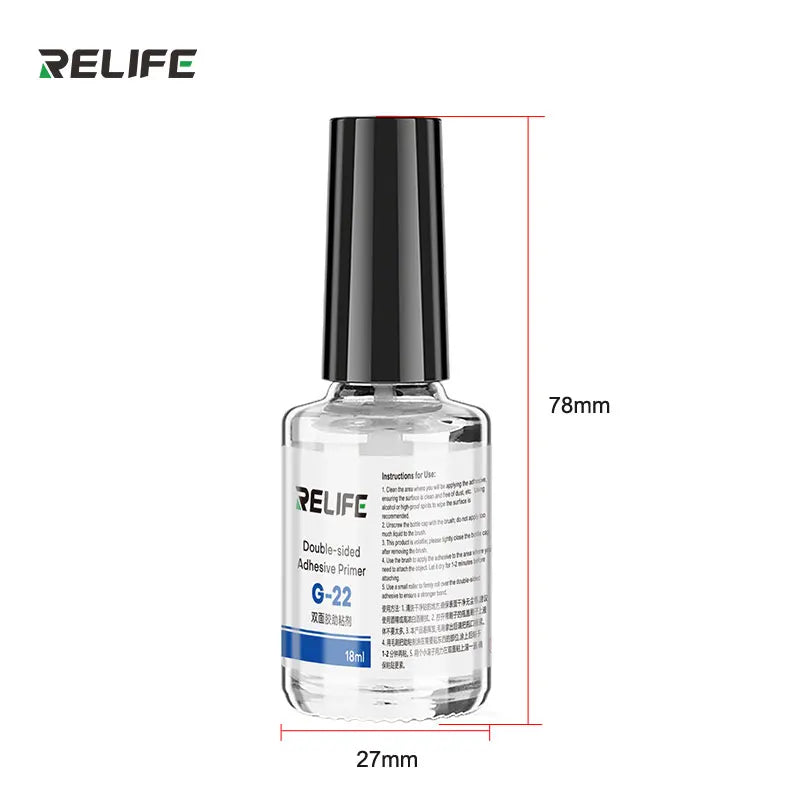 RELIFE G-22 Double-Sided Adhesive Primer Suitable for Moblie Phone Middle frame LCD Screen Bezels Repair Adhesion Strength Repai
