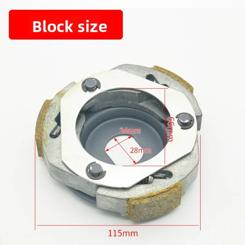 Applicable to Guangyang GY6125 front and rear belt pulley assembly 150 driven wheel clutch release block driving disc.