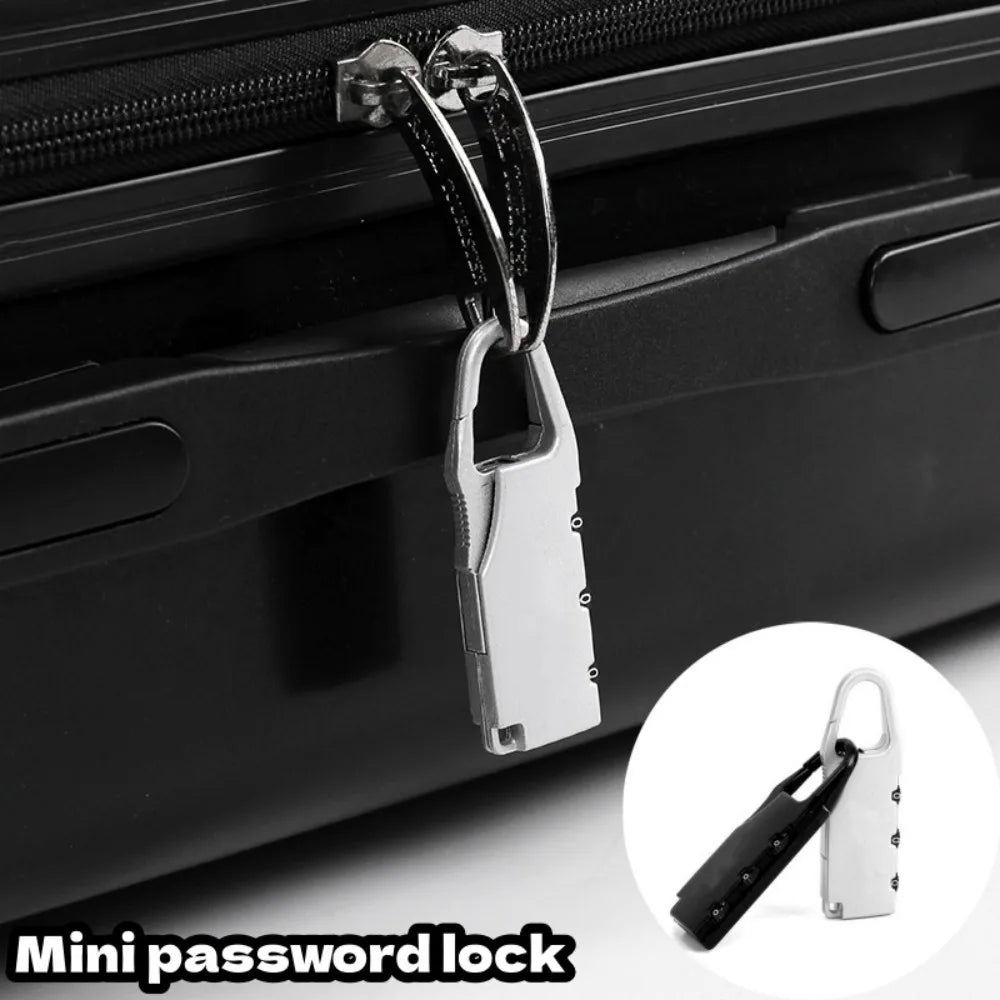 1pcs Zinc Alloy Safety Traveler Bag Password Lock Portable Mini Anti-theft Padlock Photography Bag Small Lock Travel Accessories